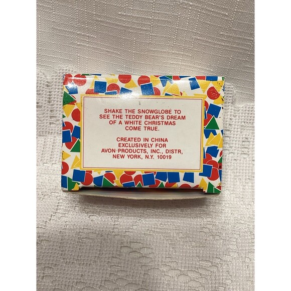 Avon Beary Christmas Snowglobe Zippers Pulls Teddy Bear New Old Stock Unused - Picture 7 of 7